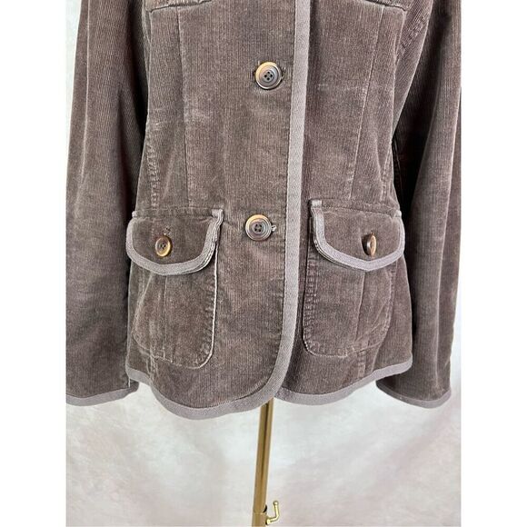 L.L. Bean Women’s Corduroy Button Up Coat Jacket - Picture 2 of 7